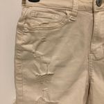 SO  curvy midi cream distressed jean shorts women’s size‎ 1/25 Photo 4