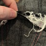 Gray Frayed Hem Skirt Size L Photo 10