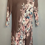 Cato Fall in love violet brown floral dress Photo 0