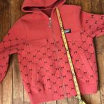 G-Star  Raw Denim zip up hooded pink knit jacket size small Photo 4