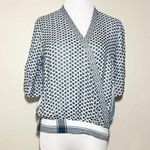 Cecilie Copenhagen Tie Wrap Blouse White Size M Photo 0
