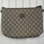 Gucci Vintage GG Supreme Canvas Pouch Clutch Brown Monogram Photo 0