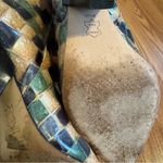 Tory Burch Lila 90mm Painted Hand Embossed Ankle Boots Green multicolored Photo 6