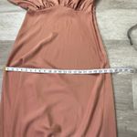 BHLDN  Leila Deep-V Flutter Sleeve Satin Charmeuse Gown Dress Size 10 bridesmaid Photo 9