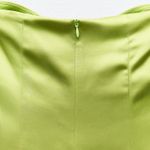 ZARA jumpsuit pistachio cut out bow satin wide leg sleeveless Wedding Party Photo 7