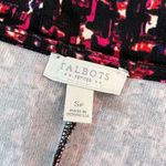 Talbots petite red black print long sleeve wrap top sheath dress size small peti Photo 6