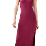 Talula  Aritzia Gallatin Racerback Midi Dress in Maroon Medium Photo 0