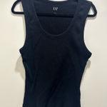 Gap Black Ribbed Tank Top Photo 0