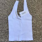 White Long Brami Tank Top Photo 0