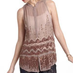 Moulinette Soeurs NWT  Sheer‎ Sequined Sleeveless Blouse Size 10 Photo 0