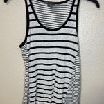 Vince Black and White Striped linen Tank Top size S Photo 0