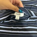 Reiss Dillion Stripe Print Blue Drape Top Large Women Photo 4