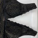 Altar'd State Altar’d State Black Gold Lace Bralette Sz Medium Photo 4