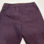 Loft  Marisa Trouser Dark Berry Melange Wide Leg Pants Size 4 Photo 4