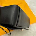 Valentino by Mario Valentino Alice Diamond Leather Shoulder Bag w/Dustbag NEW Black Photo 6