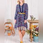 Matilda Jane NTM: Thoughts & Dreams High Low Floral Blueish Purple Dress Sz L Photo 15