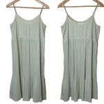 Oak + Fort Pleated Midi Dress Mint Green Photo 5