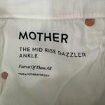 MOTHER Denim The Mid Rise Dazzler Ankle New! White Size 24 Photo 12