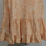 Fresh Produce  Sleeveless Ruffle Hem Tank Dress Peach Floral Size Medium USA Photo 3