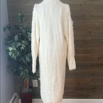 EXPRESS long white fuzzy cardigan Photo 3