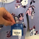 Arizona Jeans NEW ARIZONA JEAN CO Purple Pink White Floral Short Sleeve Y2K Cotton Top JUNIORS Photo 3