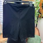 Nancy Ganz Black Lace Trim Body Slimmers Shapewear Bike Shorts Size XL Photo 0