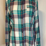 Natural Reflections Cabincore M Plaid Button Down Shirt Womens Cotton Gorpcore  Photo 0