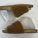 Jenni Kayne Shoes Size 36 US 6 Shearling Slide Sandal Beige Comfort SlipOn Flats Photo 2