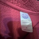 Te Verde Womens NWOT Hot Pink & White Fleece Zip Up Size Medium Photo 4