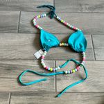 Eunoia crochet beaded strap bikini top Green Photo 4