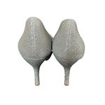 Caparros  Odessa Heels Champagne Sparkle  Women’s Size 9 Peep Toe Bow Accent Photo 2