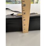 Tignanello Black Leather Crossbody Bag Adjustable Strap Gold Hardware Photo 7