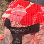 Marc New York Marc New‎ York Pink And Red Floral Linen Blend Pants Size XL Photo 4