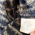 Collective Concepts Brown Black Abstract Pleated Sleeveless Blouse Small Photo 9