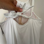 Athleta  Kokomo swim Dress, M, white scrunch neck racerback dress Photo 2