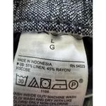 Old Navy  New Women’s Linen Blend Pants Wide Leg Blue White Stripes Sz L Pull On Photo 3