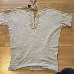 Calvin Klein Jeans  short sleeve top with tie back size medium Photo 4