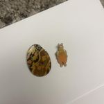 Lot Of 2 Easter Holiday Costume Brooch Pin Easter Egg / Bunny Enamel Photo 2