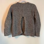 Massimo Dutti  ITALIAN YARN MADE IN TURKEY SWEATER TAN CREAM METALLIC SMALL Photo 2