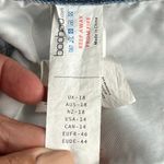 Boohoo High Rise Destroyed Raw Hem Denim Jean Shorts Size 14 Photo 2