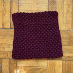 H&M Burgundy Knit Infinity Scarf Photo 1