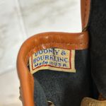 Dooney & Bourke Vtg equestrian blk Pebbled Leather with Brown Trim crossbody Photo 10