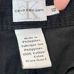 Calvin Klein Jeans VINTAGE Black Wide Leg Corduroy Pants, Size 12 Photo 5