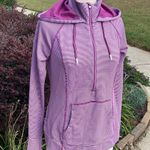 Tangerine Colorful Raspberry Striped Hoodie pullover womens S New Photo 2