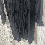H&M  L.O.G.G. Drop Waist Collared Black Dress Medium Photo 10