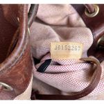 Dooney & Bourke Vintage  Dark Brown Leather Drawstring Shoulder Bag Purse Photo 14