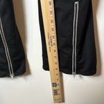 Nike Training Women Black White Stripe Tech Fleece Dri-Fit Zippered Ankle Pants Photo 9