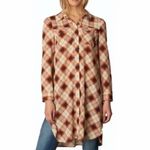 prAna  Plaid Flint Maxi Long Tunic Photo 9