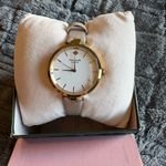 Kate Spade New York Holland Three-Hand Rose Gold-Tone Glitter Leather Watch 34mm Photo 0