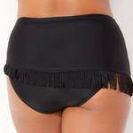 Swimsuits For All Fringe Sarong Skirt Black NEW Size 20 Photo 1